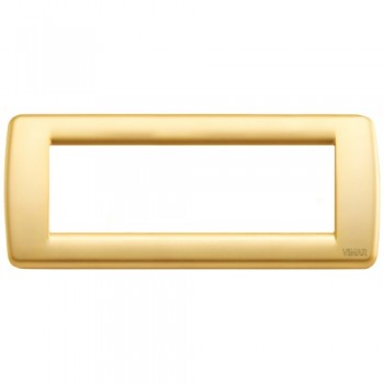 16756.33 Рамка Idea Rondo Золото матовое 6 модулей Vimar фото
