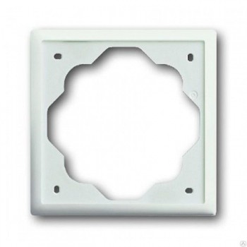 1754-0-4430 Рамка Impuls Белый бархат 1-постовая ABB фото