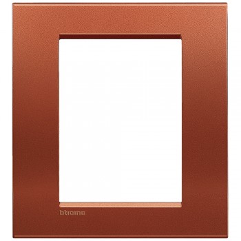 Рамка 3 + 3 модуля, красный шелк Bticino Living Light Квадрат LNA4826RK фото
