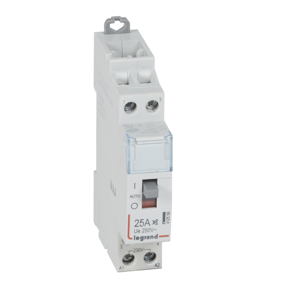 

412558 CX3 Контактор 230V 2НО 25А б/ш.руч. Legrand, CX3 412558