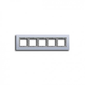 LSP985AL Рамка LS Plus Алюминий 5-постовая Jung фото