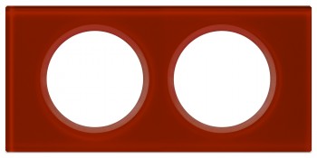 069472 Рамка Celiane Стекло Смальта кармин 2-постовая Legrand фото