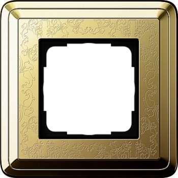 0211671 Рамка Classix Art Латунь 1-постовая Gira фото