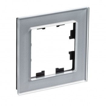 Рамка одинарная алюминий стекло Systeme Electric (Schneider Electric) AtlasDesign Nature ATN320301 фото