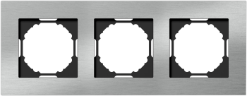 Рамка 3-я, серебристый алюминий Donel A07 NATURAL DEN213SA фото