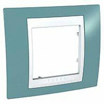 MGU6.002.873 Рамка Unica Хамелеон Синий / Белый 1-постовая Schneider Electric фото