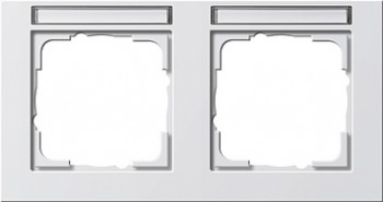 109222 Рамка E2 Белый 2-постовая Gira фото