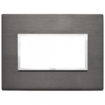 21654.03 Рамка Eikon Evo Серая лава 4 модуля Vimar фото