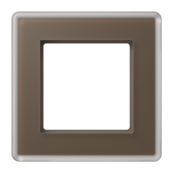 Рамка 1-ная, стекло цвет мокко Jung A VIVA AV581GLMMO фото