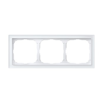 Рамка 3 поста органическое стекло белый Systeme Electric Artgallery pure GAL320103 фото