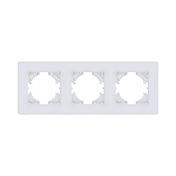 Рамка 3-кратная белый Kollinger Eleganz Acryl EA3WH фото