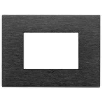 22653.13 Рамка Eikon EXE Черный сатиновый 3-модульная Vimar фото