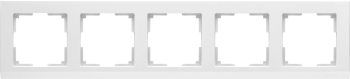 W0051801 Рамка на 5 постов (белый) Stark Werkel a050911 фото