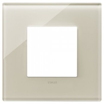 22642.72 Рамка Eikon EXE Бежевый 2-модульная Vimar фото