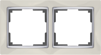 W0021903 Рамка на 2 поста (слоновая кость) Snabb Werkel a051659 фото