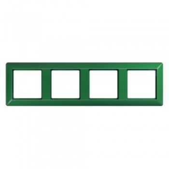 AS584BFGN Рамка ударопрочная AS 500 Зеленый 4-постовая Jung фото
