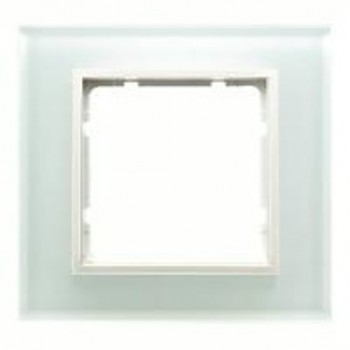10116909 Рамка B.7 Полярная белизна, стекло 1-постовая Berker фото