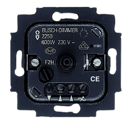 

6515-0-0840 (2250 U-507), Механизм светорегулятора для ламп накаливания, 60-600 Вт/ВА, ABB, Spring 2250 U-507