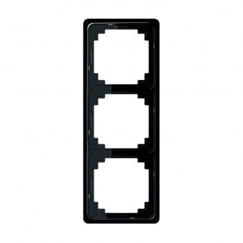 CDP583SW Рамка CD Plus Черный 3-постовая Jung фото