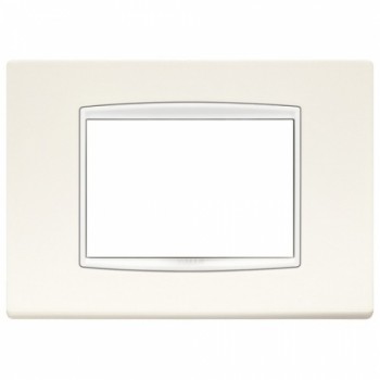 20653.B01 Рамка Eikon Total Look Арктически белый 3-модульная Vimar фото