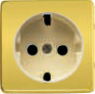 FD04335OR-A Обрамление розетки 2К+З бежевый, цвет Real Gold FEDE фото