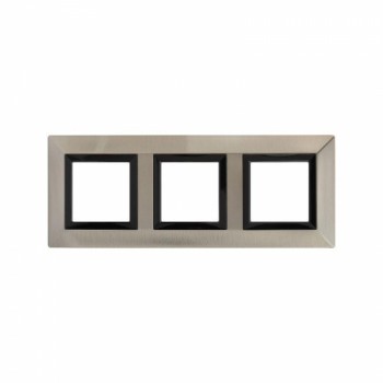 Рамка из металла никелированная 6 модулей DKC Avanti 4409856 фото