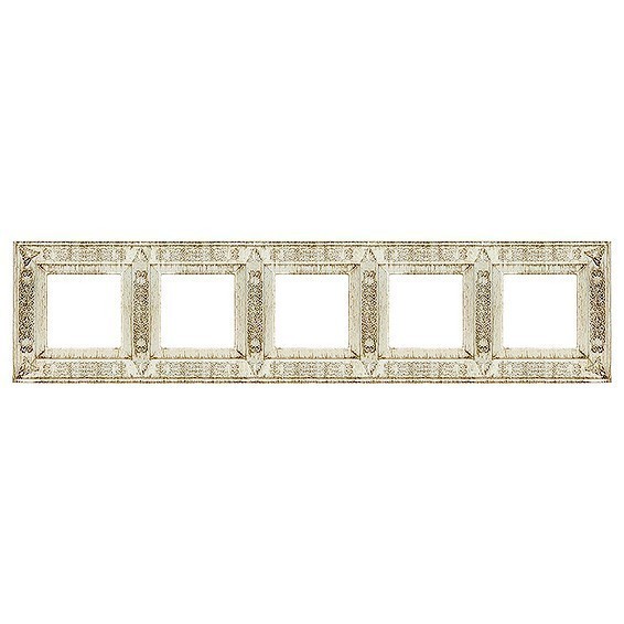 

FD01415BD Рамка Provence White Decape 5-постовая Fede, Provence FD01415BD