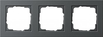 021323 Рамка E2 Антрацит 3-постовая Gira фото