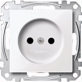 

MTN2000-0325 Механизм розетки без заземл.контакта со шторками , активн-белый. Merten, M-Smart MTN2000-0325