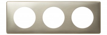 068903 Рамка Celiane Металлик Титан 3-постовая Legrand фото