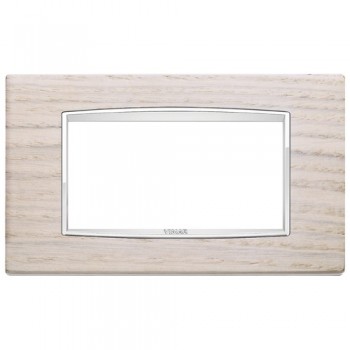 20654.C32 Рамка Eikon Chrome Classica Дуб выбеленый 4 модуля Vimar фото