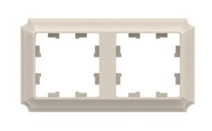 2-постовая рамка бежевый Systeme Electric (Schneider Electric) AtlasDesign Antique ATN100202 фото