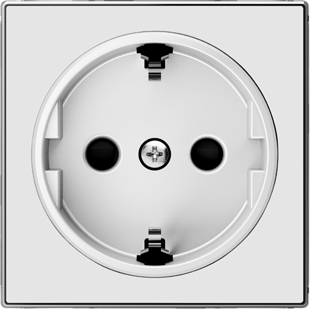 

8588 BL Накладка для розеток 2Р+Е SCHUKO белый , ABB, Sky 8588 BL