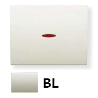 8401.3 BL Клавиша для 1-клавишных выключателей/переключателей/кнопок с линзой подсветки, серия OLAS, цвет белый жасмин, ABB фото