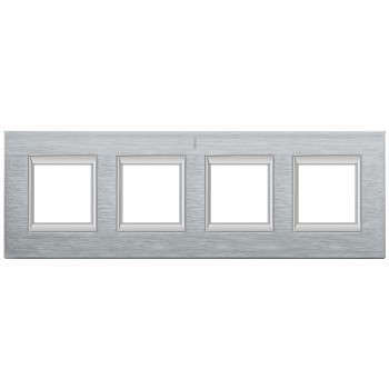 HA4802/4CR Рамка Axolute Квадрат Хром 2+2+2+2 модуля вертикальная Bticino фото