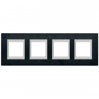 HA4802/4RLV Рамка Axolute Квадрат Ардезия 2+2+2+2 модуля вертикальная Bticino фото