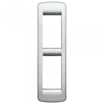 16784.21 Рамка Idea Rondo Серебро 2 модуля Vimar фото