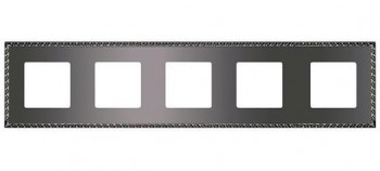 FD01215GR Рамка Toledo Graphite 5-постовая Fede фото