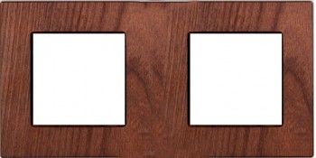 37802032 Рамка F37 Табак 2-постовая Fontini фото