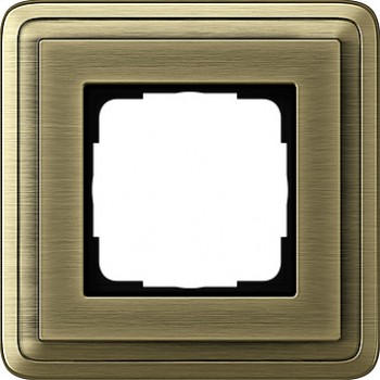 0211621 Рамка Classix Бронза 1-постовая Gira фото