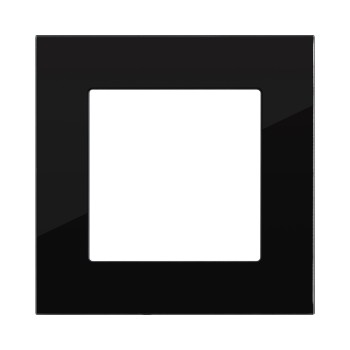 Рамка 1-кратная стекло черный Kollinger Asthetik AS1BK фото