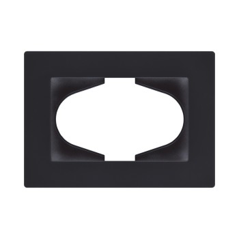 Рамка для двойной розетки черный матовый Kollinger Aspekt AT120BM фото