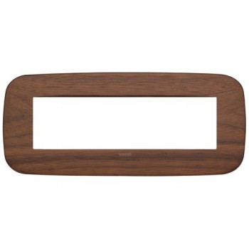 19687.51 Рамка Arke Round Орех 7 модулей Vimar фото