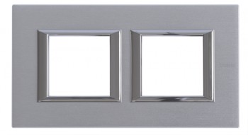 HA4802M2HCR Рамка Axolute Квадрат Хром 2+2 модуля Bticino фото