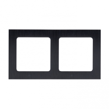 Рамка 2-ая Черный металл EKF Стокгольм EZM-G-303-10 фото