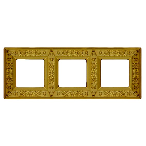 

FD01413OB Рамка Granada Bright Gold 3-постовая Fede, Granada FD01413OB