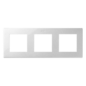 2400630-033 Рамка на 3 поста, алюминий Simon 24 фото