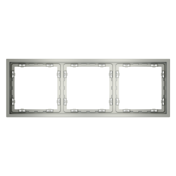 Рамка на 3 поста, сталь Voltum S70 VLS100305 фото