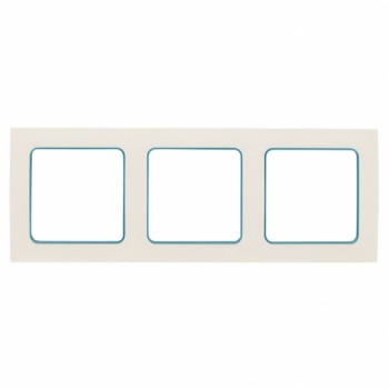 Рамка 3-ая Белый, синяя линия EKF Стокгольм EAM-G-304-30 фото