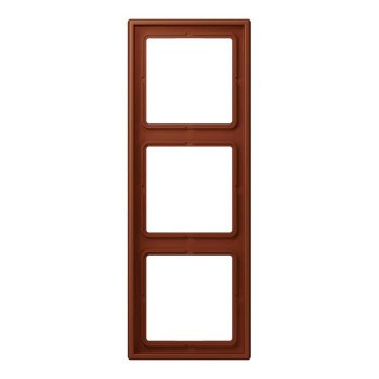 LC9834320D Рамка Les Couleurs Le Corbusier Terre sienne brique 3-постовая Jung фото